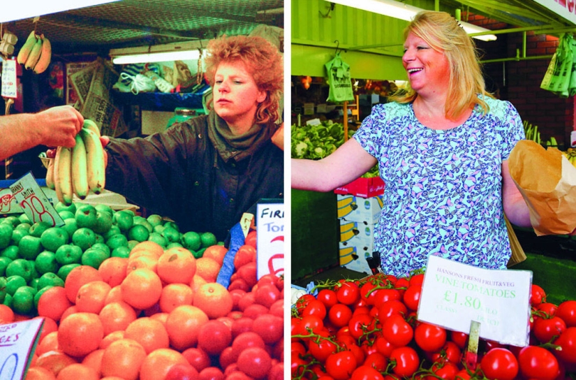 El fotógrafo toma fotos de los habitantes de un pueblo inglés muchos años después