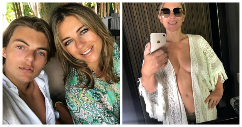 El hijo de 15 años de Elizabeth Hurley toma fotos sinceras de su madre de 52 años El hijo de 15 años de Elizabeth Hurley toma fotos sinceras de su madre de 52 años