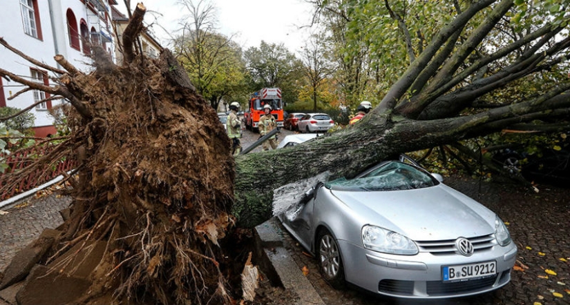 El huracán "Gervart" que arrasó Europa se cobró la vida de seis personas El huracán "Gervart" que arrasó Europa se cobró la vida de seis personas