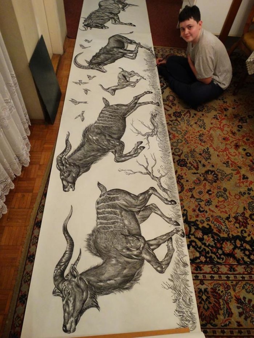 El joven serbio dibuja desde los dos años y ya está ilustrando enciclopedias El joven serbio dibuja desde los dos años y ya está ilustrando enciclopedias