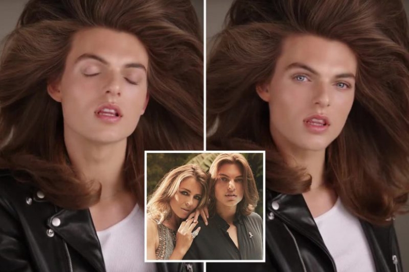 El niño de mamá: Damian Hurley se parece a su madre en una nueva sesión de fotos