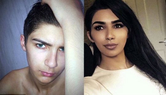 El niño se fue de vacaciones, y regresó como una niña similar a Kim Kardashian El niño se fue de vacaciones, y regresó como una niña similar a Kim Kardashian