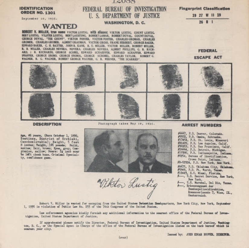 El rey de los estafadores: cómo Victor Lustig pudo vender la Torre Eiffel. Doblemente