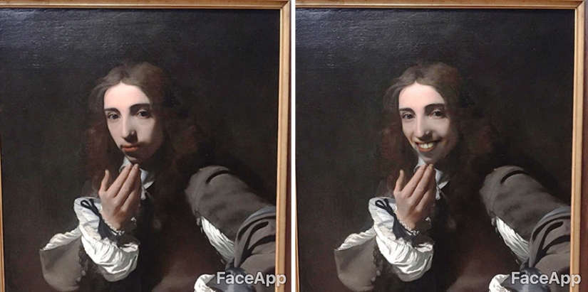 El tipo va a museos y "se burla" de retratos antiguos con la aplicación FaceApp El tipo va a museos y "se burla" de retratos antiguos con la aplicación FaceApp