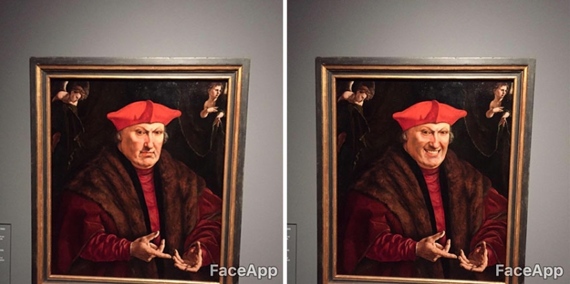 El tipo va a museos y "se burla" de retratos antiguos con la aplicación FaceApp El tipo va a museos y "se burla" de retratos antiguos con la aplicación FaceApp
