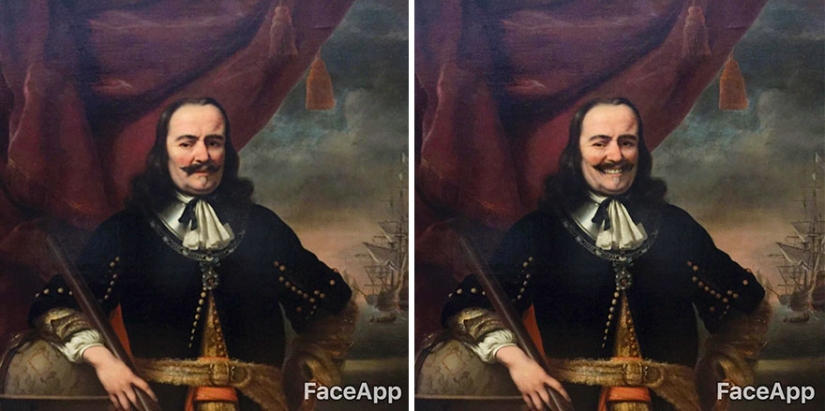 El tipo va a museos y "se burla" de retratos antiguos con la aplicación FaceApp El tipo va a museos y "se burla" de retratos antiguos con la aplicación FaceApp