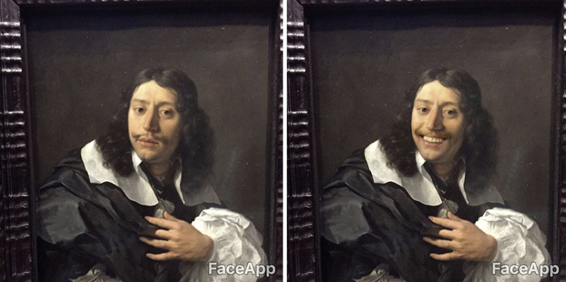 El tipo va a museos y "se burla" de retratos antiguos con la aplicación FaceApp El tipo va a museos y "se burla" de retratos antiguos con la aplicación FaceApp