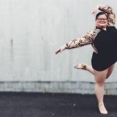 En el formato de tallas grandes: esta bailarina demostró al mundo que también puede ser elegante