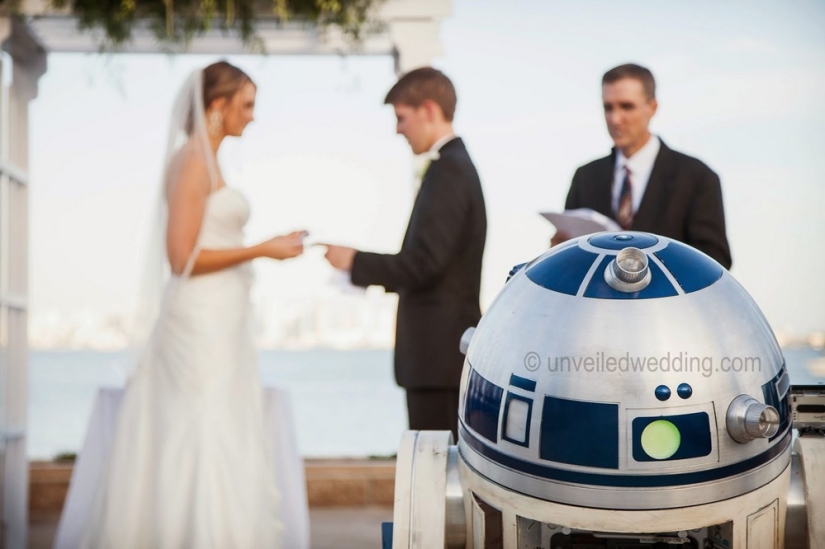 En el lado positivo: cómo fue la boda al estilo de "Star Wars"