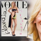 En el mismo lugar, a la misma hora: Claudia Schiffer protagonizó desnuda para la revista Vogue, como hace 25 años