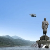 En India, se está completando el monumento más grande del mundo, el doble de alto que la Estatua de la Libertad