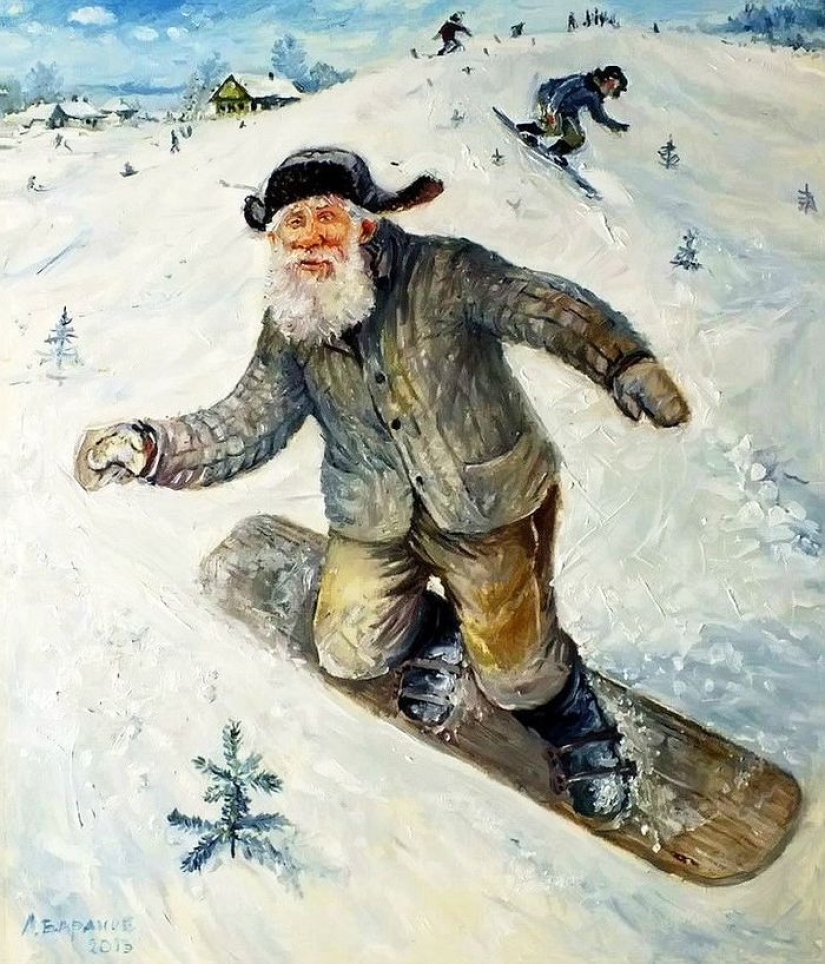 En invierno, quiero volar especialmente... Artista de los Urales Leonid Baranov En invierno, quiero volar especialmente... Artista de los Urales Leonid Baranov