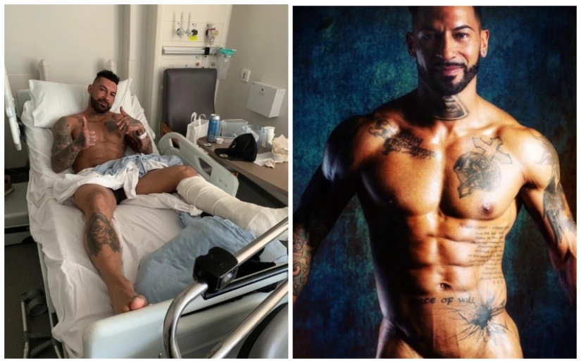 Erotic collapse: a stripper broke his leg and knocked out a grandmother after falling from a pole Erotic collapse: a stripper broke his leg and knocked out a grandmother after falling from a pole