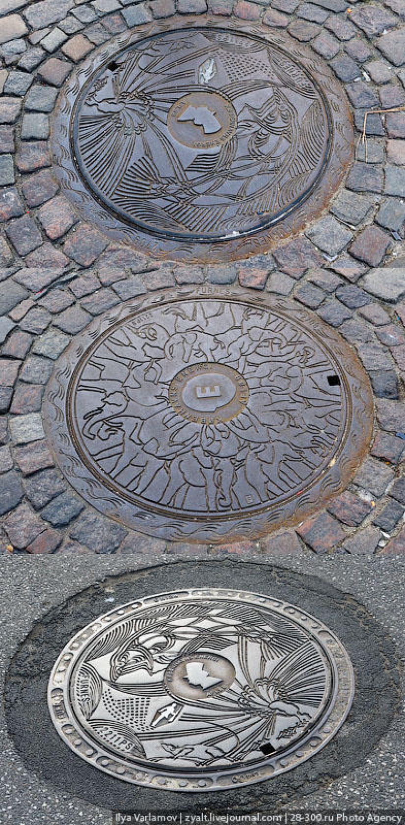 Escotillas de diferentes países del mundo