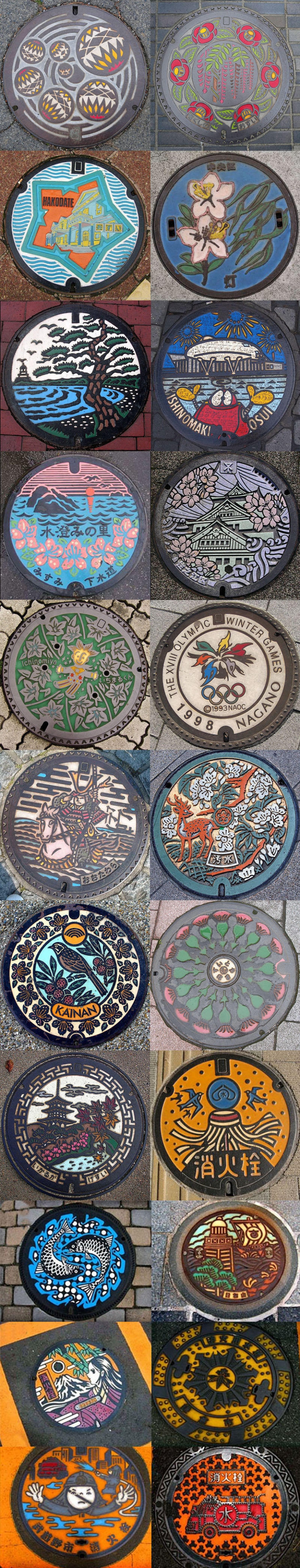 Escotillas de diferentes países del mundo