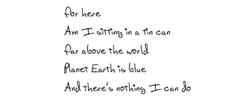 Escribe como Teen Spirit: Artistas crearon fuentes de computadora a partir de la letra de Kurt Cobain, John Lennon y David Bowie