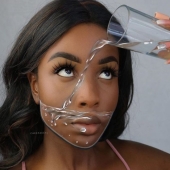 Esta mujer crea impresionantes ilusiones ópticas en su rostro usando solo maquillaje.