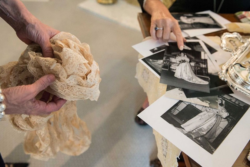 Esta novia es la undécima de su familia en usar este vestido de novia de 120 años