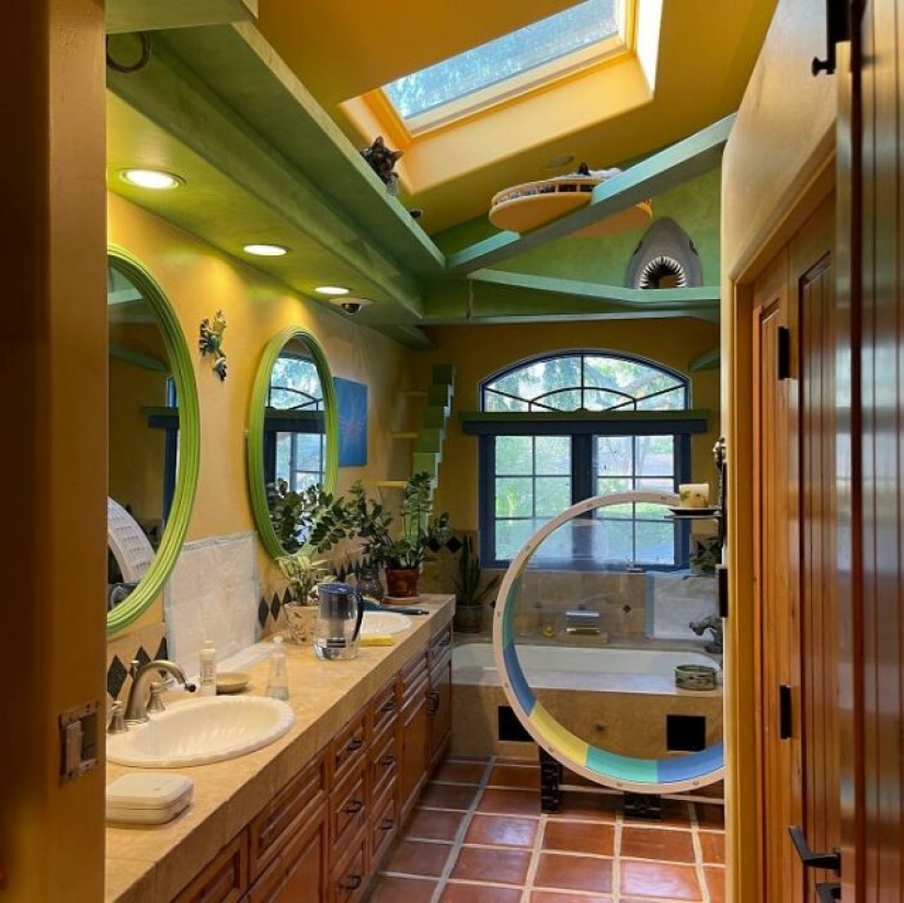 Este hombre diseñó el hogar perfecto para sus gatos