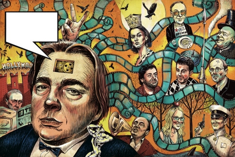 Este mundo loco en los dibujos irónicos del ilustrador Dmitry Korotchenko