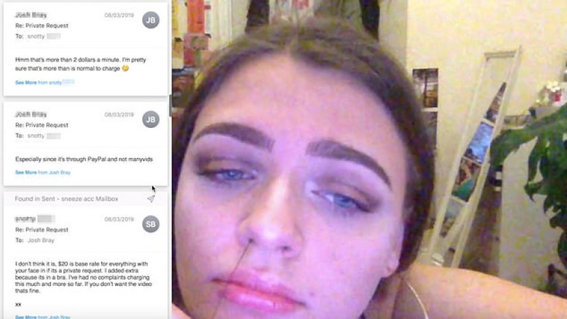 Estornudó por decencia: la chica vende videos de fetichistas en los que ... estornudos sexuales