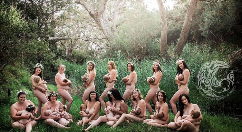 "Every nursing mother should feel like a goddess": a project from an Australian photographer