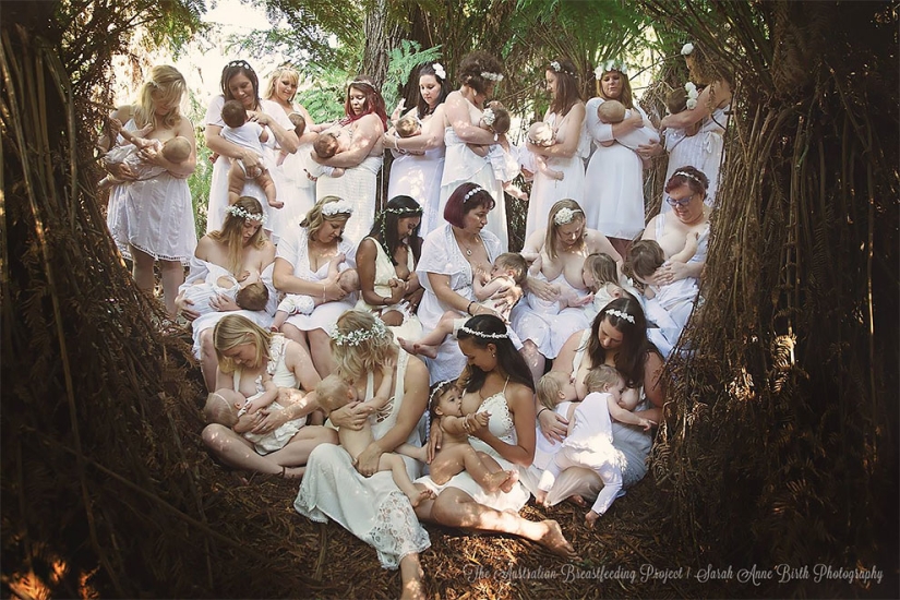"Every nursing mother should feel like a goddess": a project from an Australian photographer