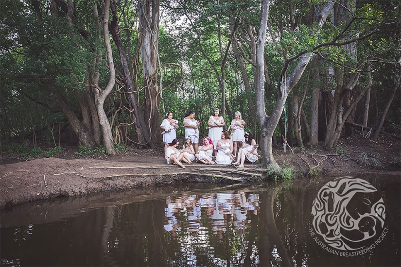 "Every nursing mother should feel like a goddess": a project from an Australian photographer