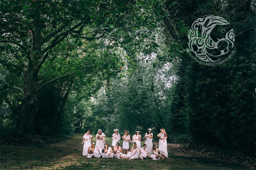 "Every nursing mother should feel like a goddess": a project from an Australian photographer