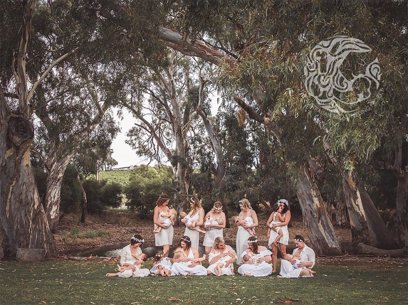 "Every nursing mother should feel like a goddess": a project from an Australian photographer