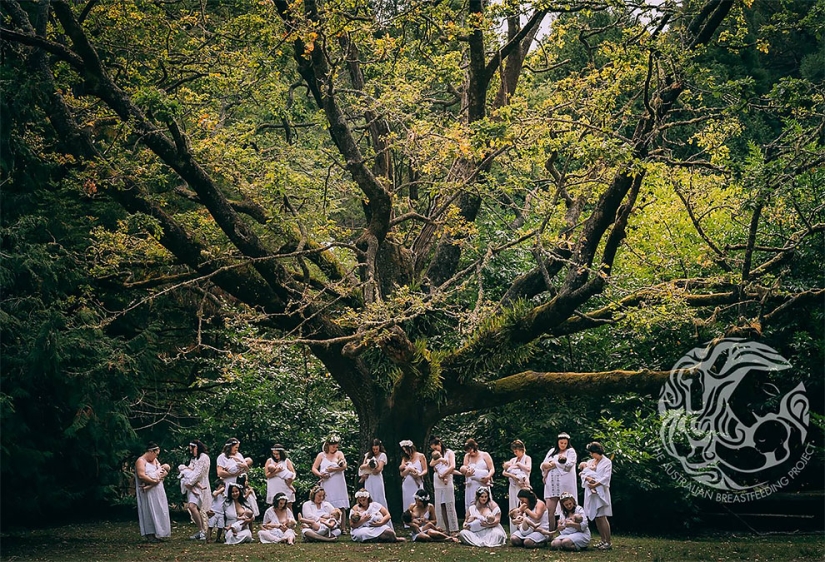 "Every nursing mother should feel like a goddess": a project from an Australian photographer