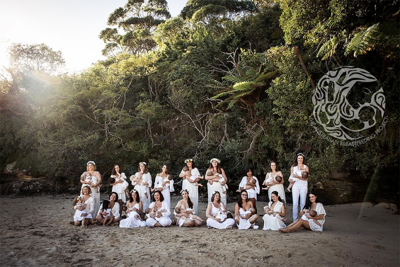 "Every nursing mother should feel like a goddess": a project from an Australian photographer
