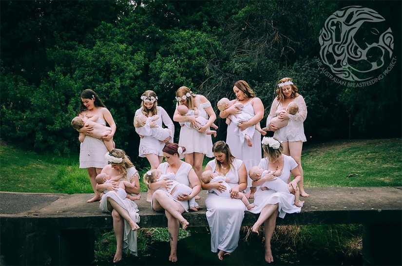 "Every nursing mother should feel like a goddess": a project from an Australian photographer
