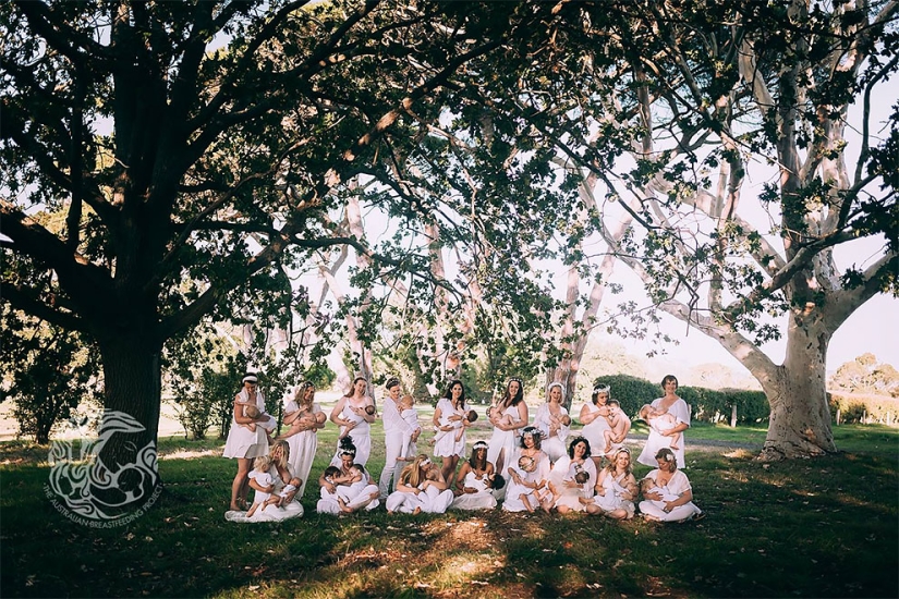 "Every nursing mother should feel like a goddess": a project from an Australian photographer