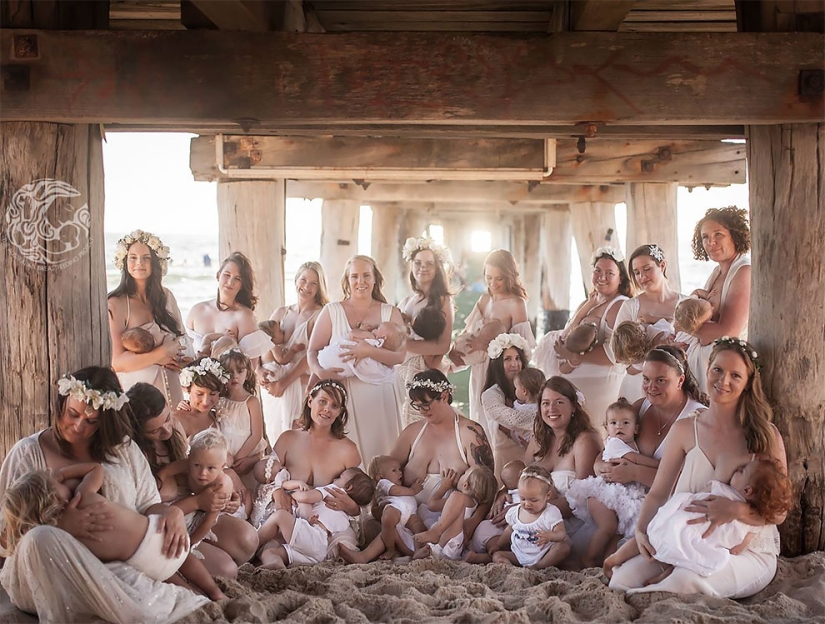"Every nursing mother should feel like a goddess": a project from an Australian photographer