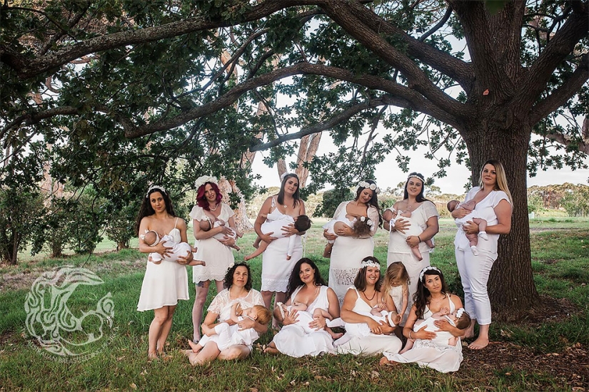 "Every nursing mother should feel like a goddess": a project from an Australian photographer