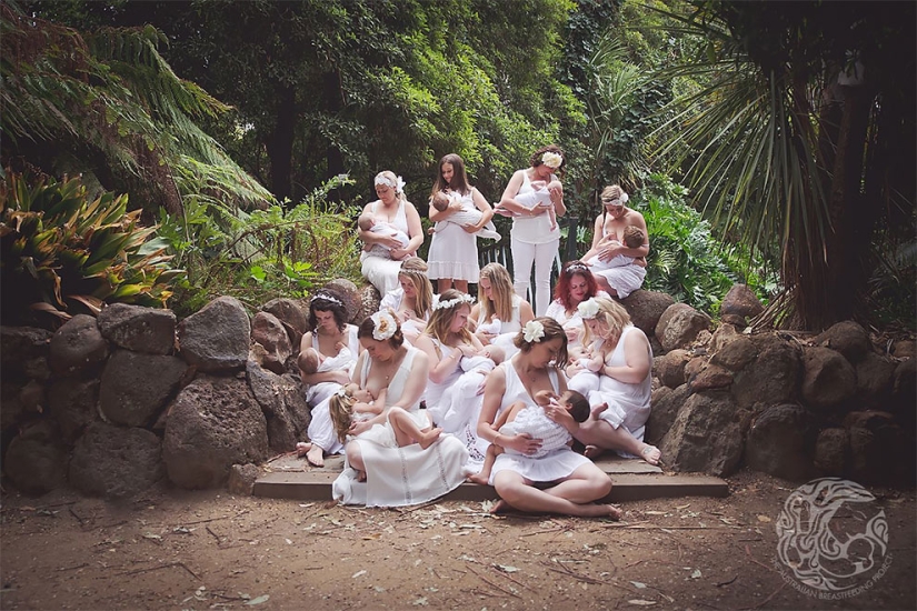 "Every nursing mother should feel like a goddess": a project from an Australian photographer