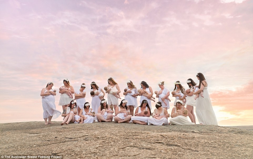 "Every nursing mother should feel like a goddess": a project from an Australian photographer
