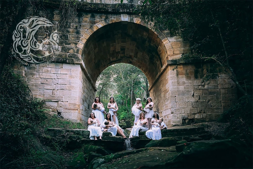 "Every nursing mother should feel like a goddess": a project from an Australian photographer