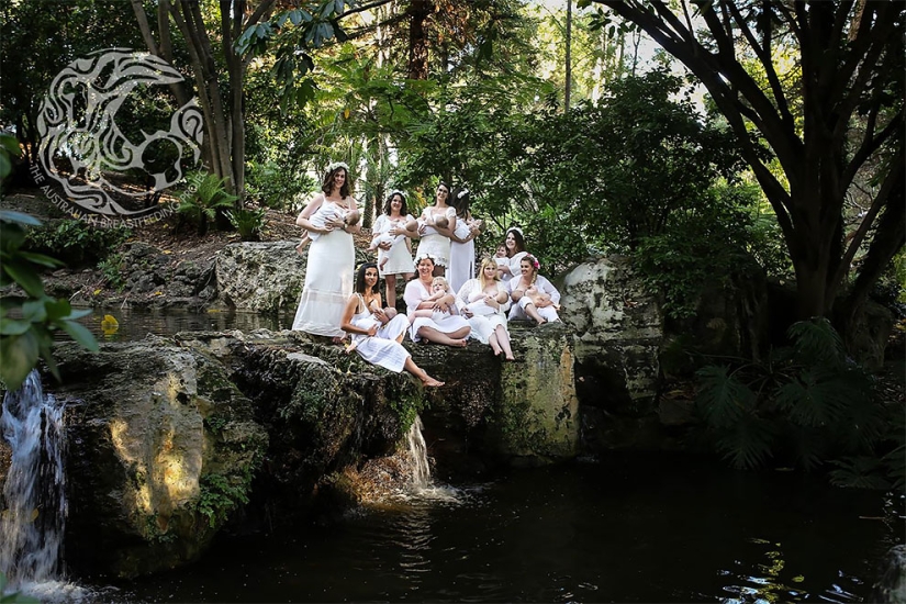 "Every nursing mother should feel like a goddess": a project from an Australian photographer