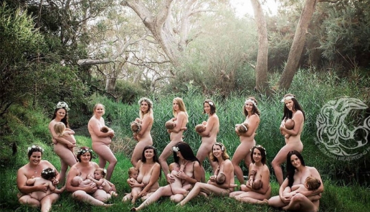 "Every nursing mother should feel like a goddess": a project from an Australian photographer