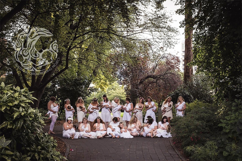 "Every nursing mother should feel like a goddess": a project from an Australian photographer