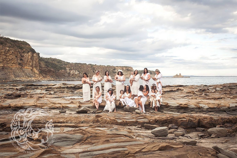 "Every nursing mother should feel like a goddess": a project from an Australian photographer