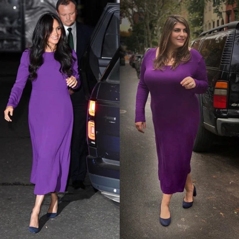Everyone deserves to be a princess: a fat blogger recreates the images of Meghan Markle and it suits her
