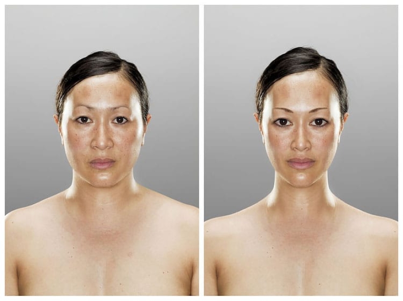 Expectations and reality: the photographer showed how the image in our head differs from what we see in the mirror Expectations and reality: the photographer showed how the image in our head differs from what we see in the mirror