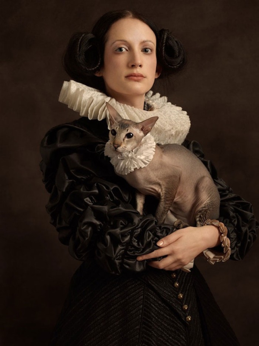 Exquisite photo portraits of gorgeous women made in the spirit of Flemish painting