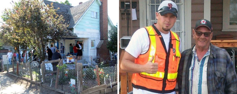 Facebook ayudó a un anciano con una casa en mal estado