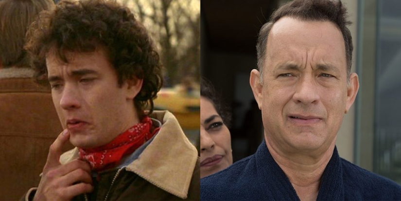 Famous actors in their first films and now