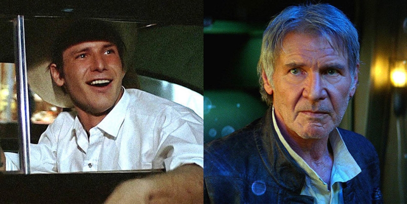 Famous actors in their first films and now