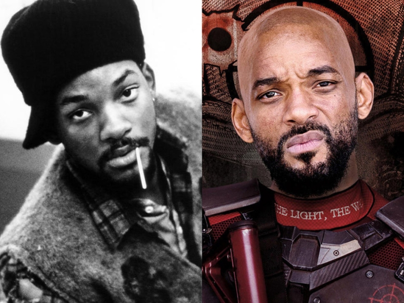 Famous actors in their first films and now